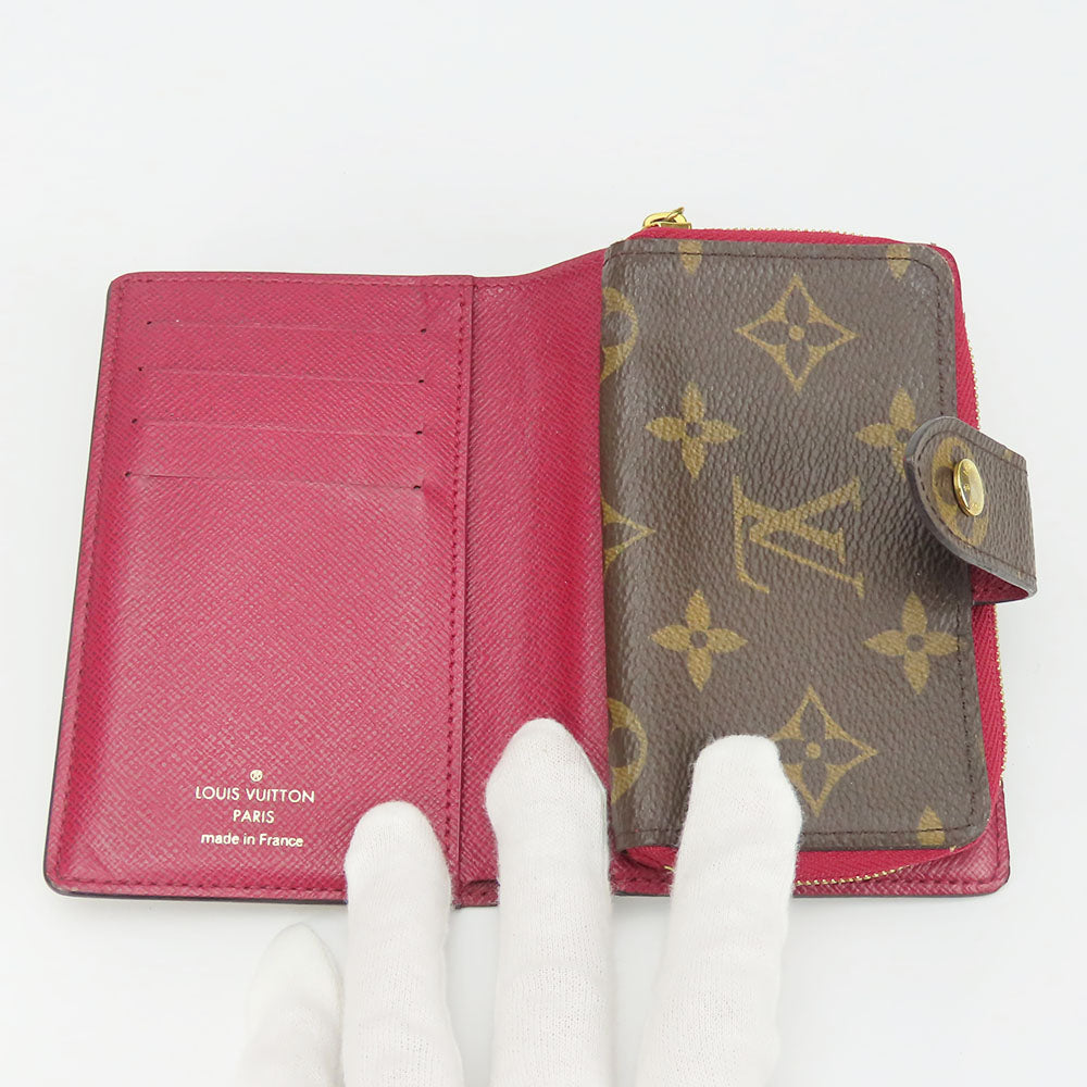 LOUIS VUITTON Bifold Wallet M69433 Monogram Fuchsia Portefeuille juliet Women  d