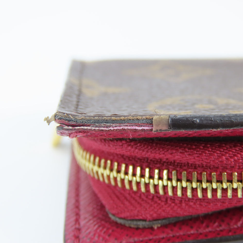 LOUIS VUITTON Bifold Wallet M69433 Monogram Fuchsia Portefeuille juliet Women  d