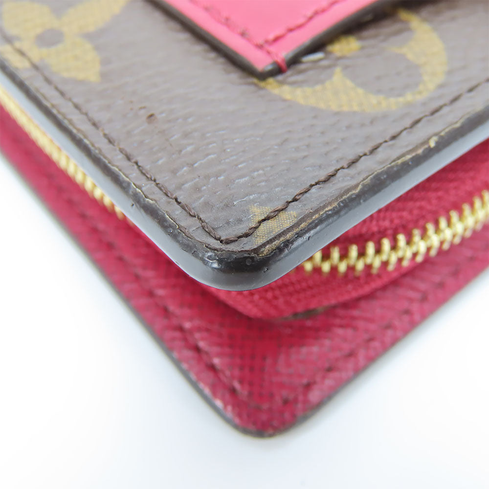 LOUIS VUITTON Bifold Wallet M69433 Monogram Fuchsia Portefeuille juliet Women  d