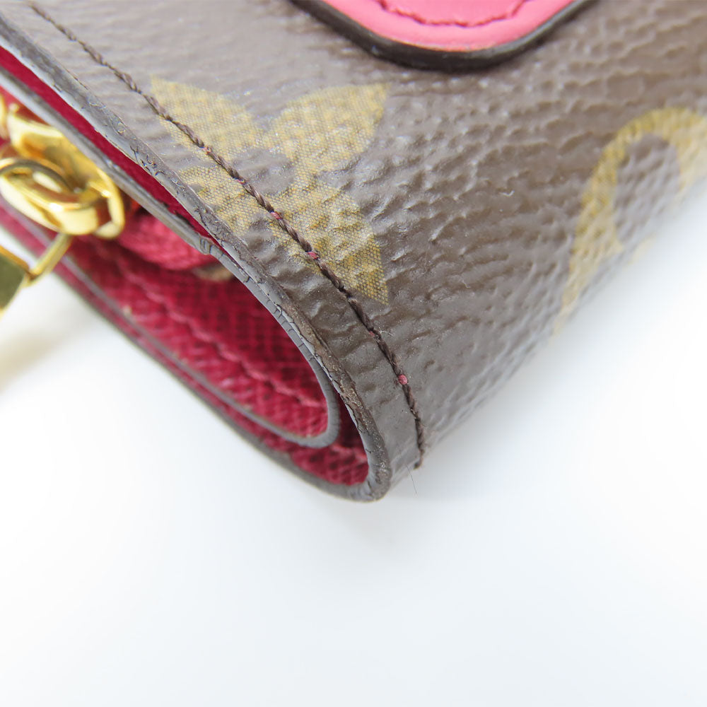 LOUIS VUITTON Bifold Wallet M69433 Monogram Fuchsia Portefeuille juliet Women  d