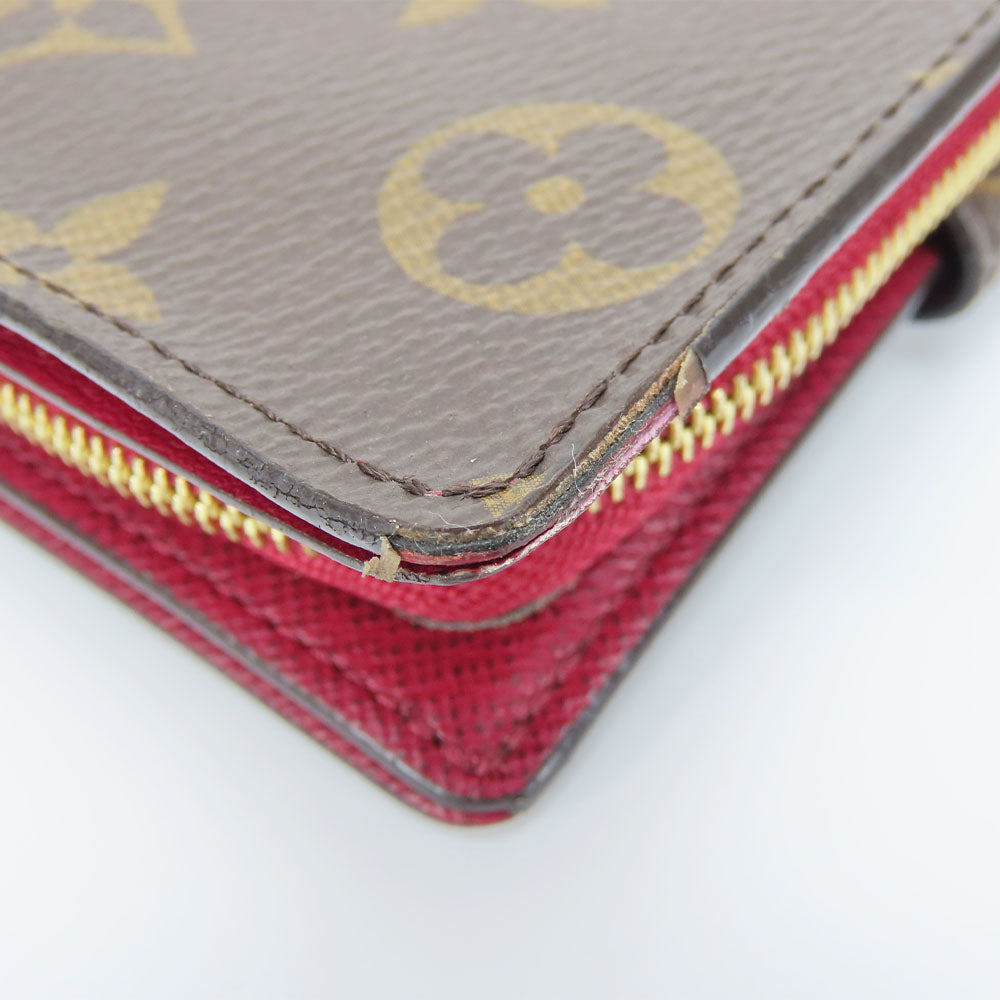 LOUIS VUITTON Bifold Wallet M69433 Monogram Fuchsia Portefeuille juliet Women  d