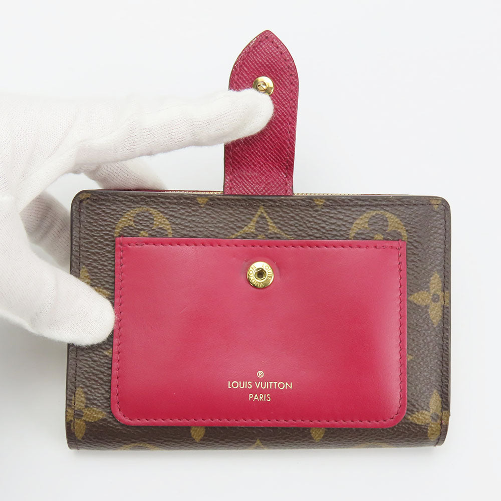 LOUIS VUITTON Bifold Wallet M69433 Monogram Fuchsia Portefeuille juliet Women  d