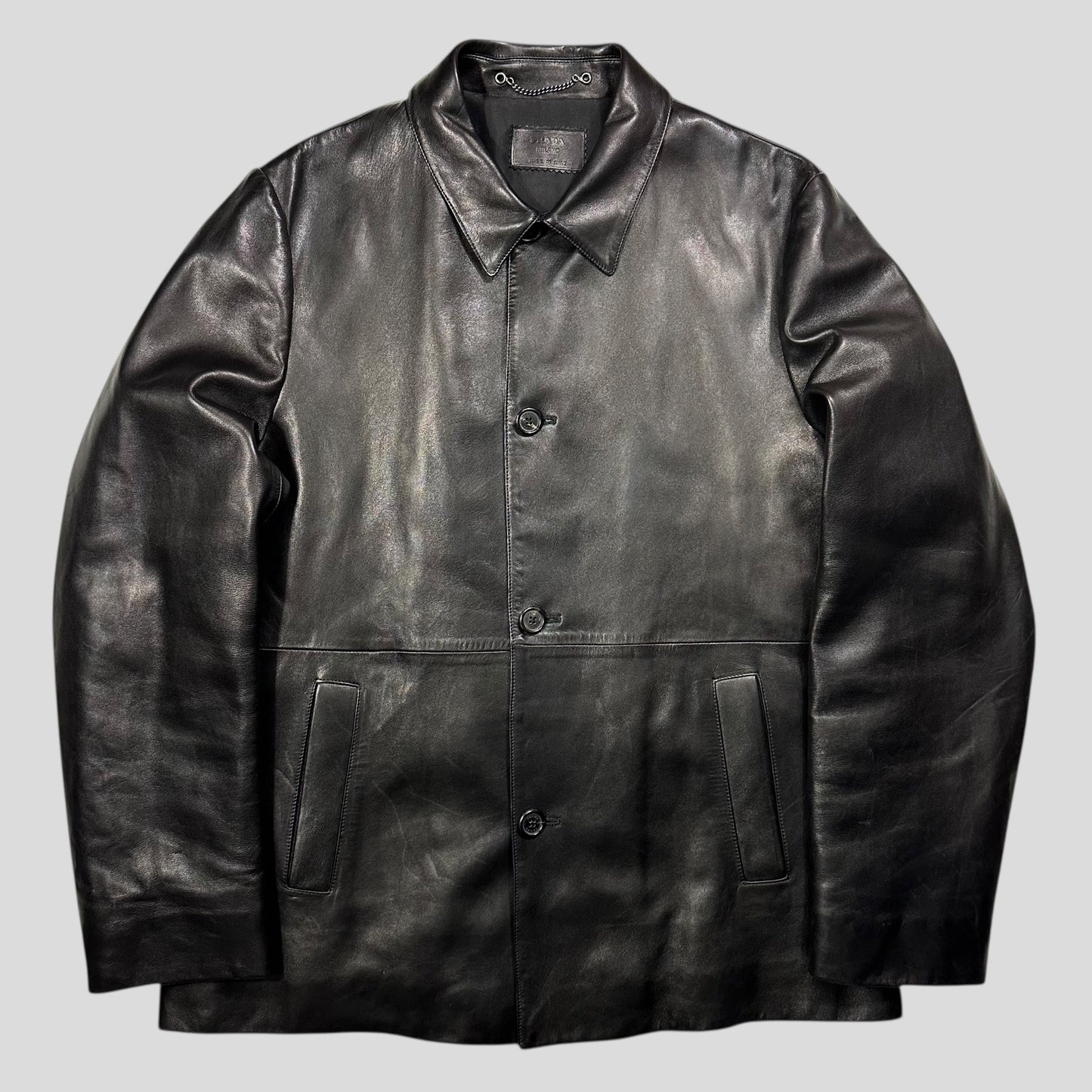 Prada Milano AW99 Calf Leather Padded Chore Jacket - IT52 (L)