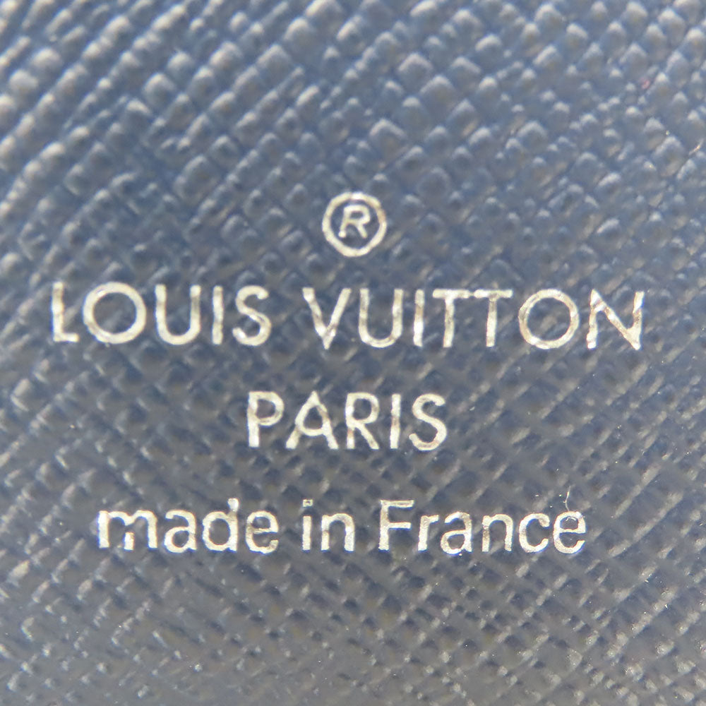 LOUIS VUITTON Bifold Wallet M62046 Taiga Blue Marine Portefeuille Amerigo NM mens  d