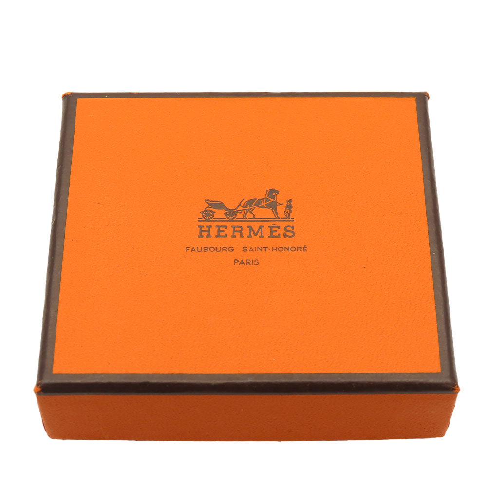 HERMES Bag charm Leather, Silver925 Brown Women  d