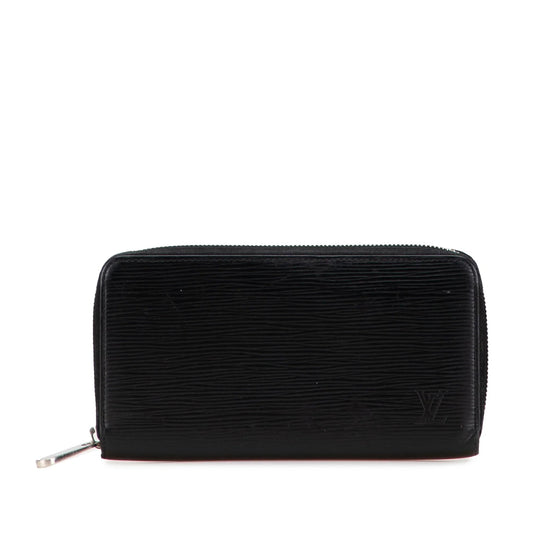 Black Louis Vuitton Epi Zippy Long Wallet