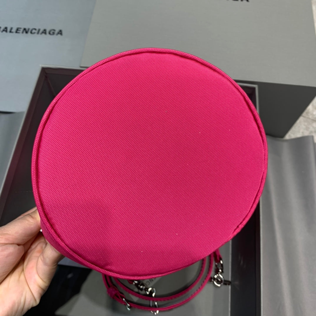 Top Quality Le Cagole MeTop Qualityum Bucket Bag In Dark Pink, For Women,  Bags 11.8in/30cm