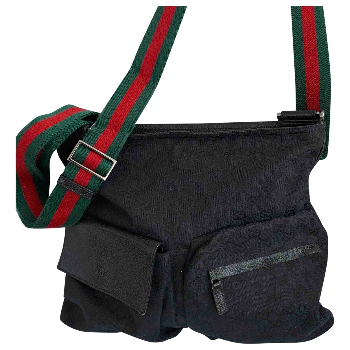 Gucci  Black Cloth Handbag