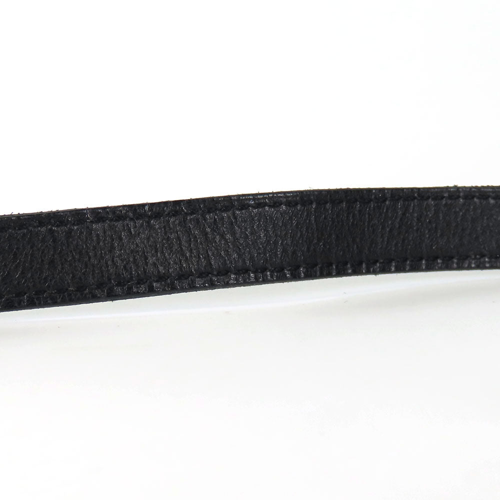 HERMES bracelet Leather, Metal black Kelly Women  d