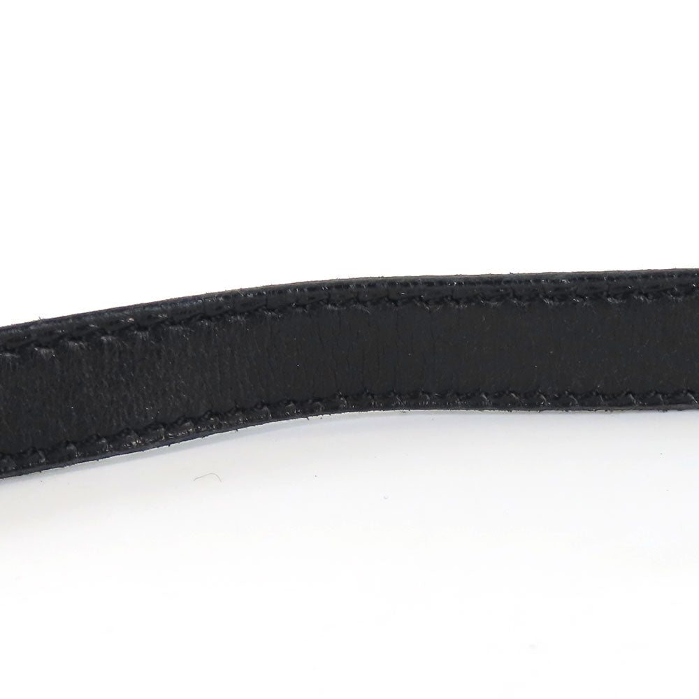 HERMES bracelet Leather, Metal black Kelly Women  d