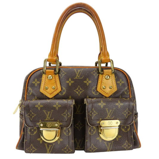 LOUIS VUITTON Handbag M40026 Monogram Brown Manhattan Women
