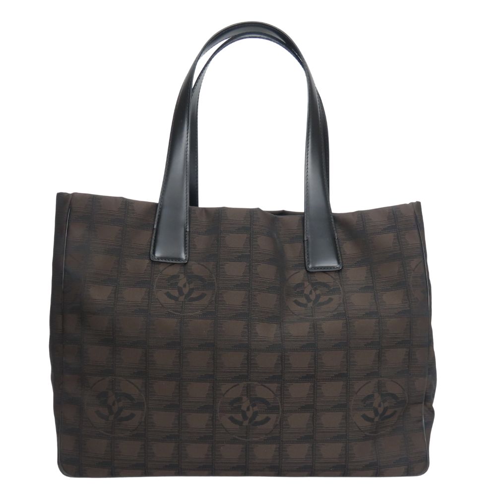 Chanel New Travel Line Jacquard Nylon Tote Bag