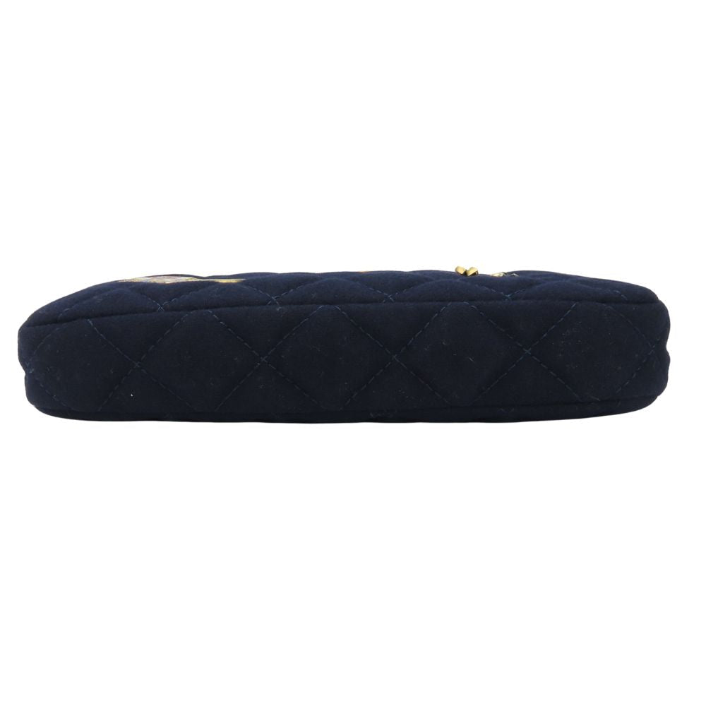 Chanel Marin Cotton Leather Shoulder Bag