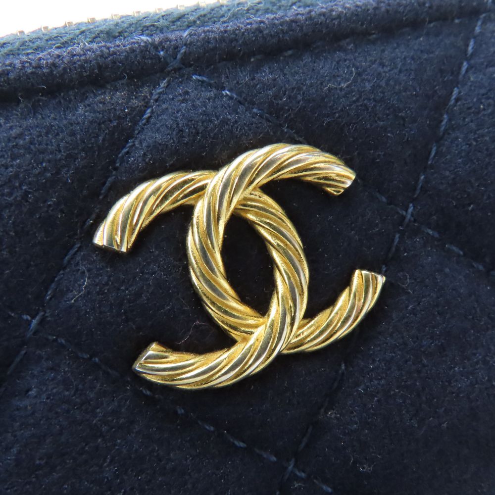 Chanel Marin Cotton Leather Shoulder Bag