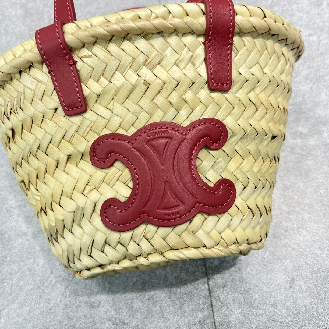 Top Quality Teen Triomphe Classic Pannier Tote Dark PiNike For Women 8in/20cm