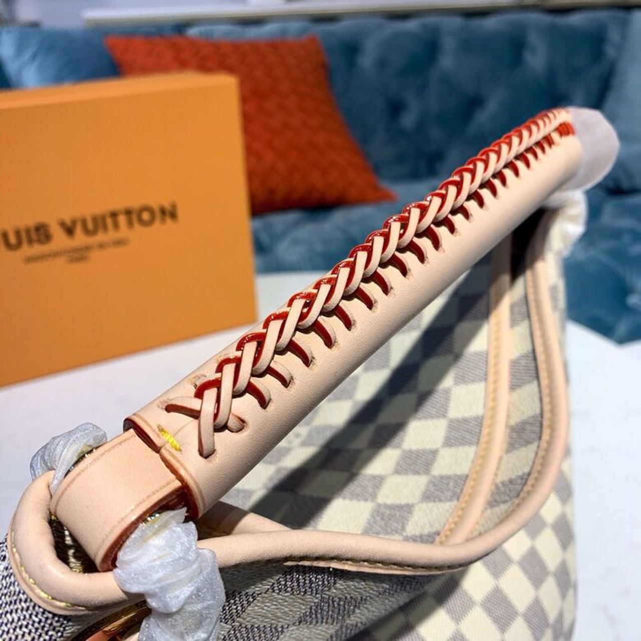 Top Quality Artsy MM Damier Azur Canvas For Women,  Shoulder Bags 16.1in/41cm Top Quality N40253
