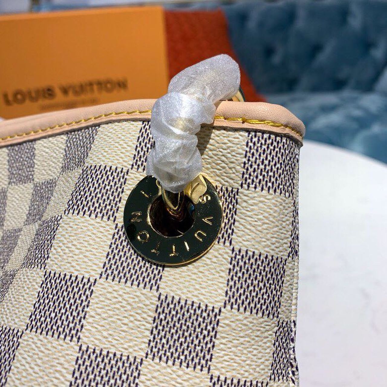 Top Quality Artsy MM Damier Azur Canvas For Women,  Shoulder Bags 16.1in/41cm Top Quality N40253