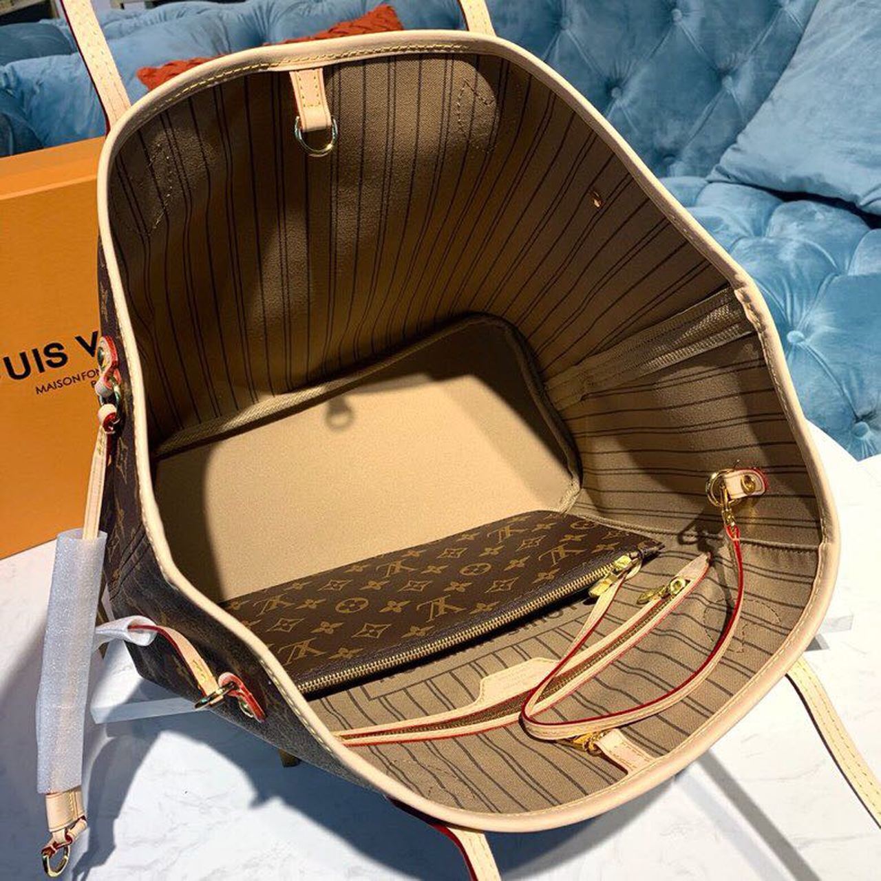 Top Quality Neverfull MM Tote Bag Monogram Canvas For Women, Womens Handbags, Shoulder Bags 12.6in/32cm Top Quality M40995