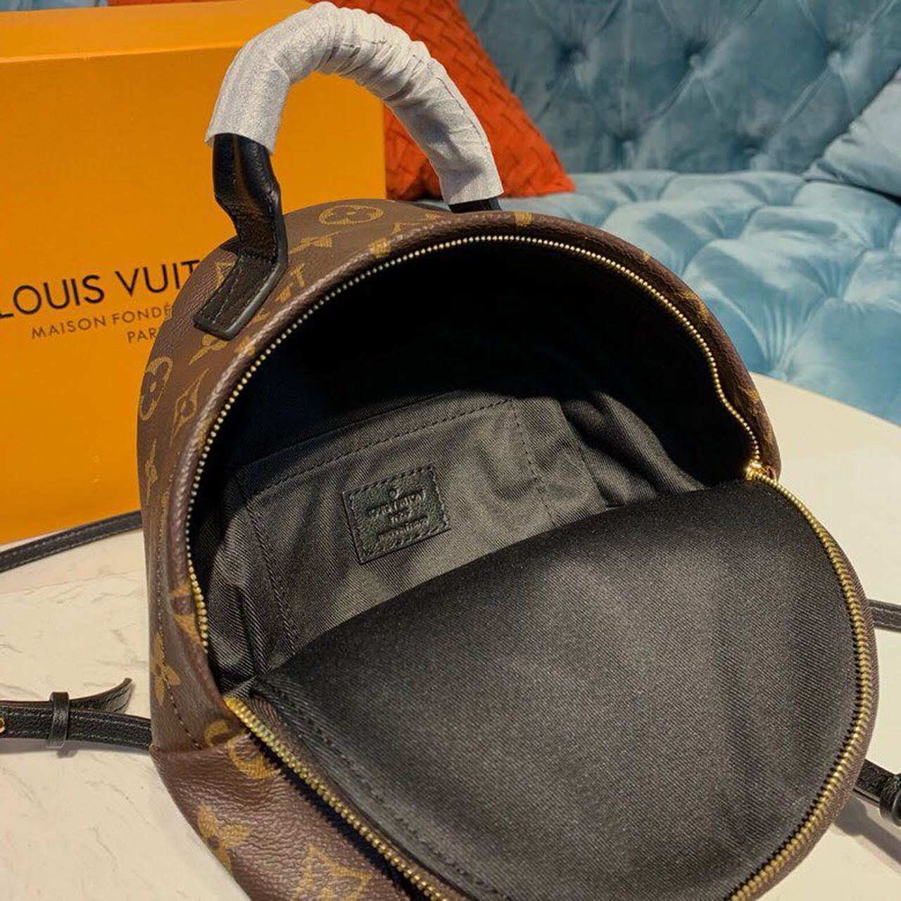 Top Quality Palm Springs Mini Backpack Bag 22cm Monogram Canvas Spring/Summer Collection M41562, Brown