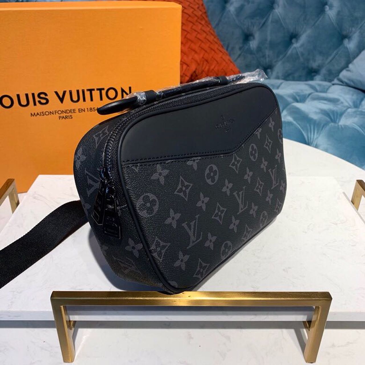 Top Quality Bumbag Monogram Eclipse Canvas For Men, Belt Bags 11in/28cm Top Quality M42906