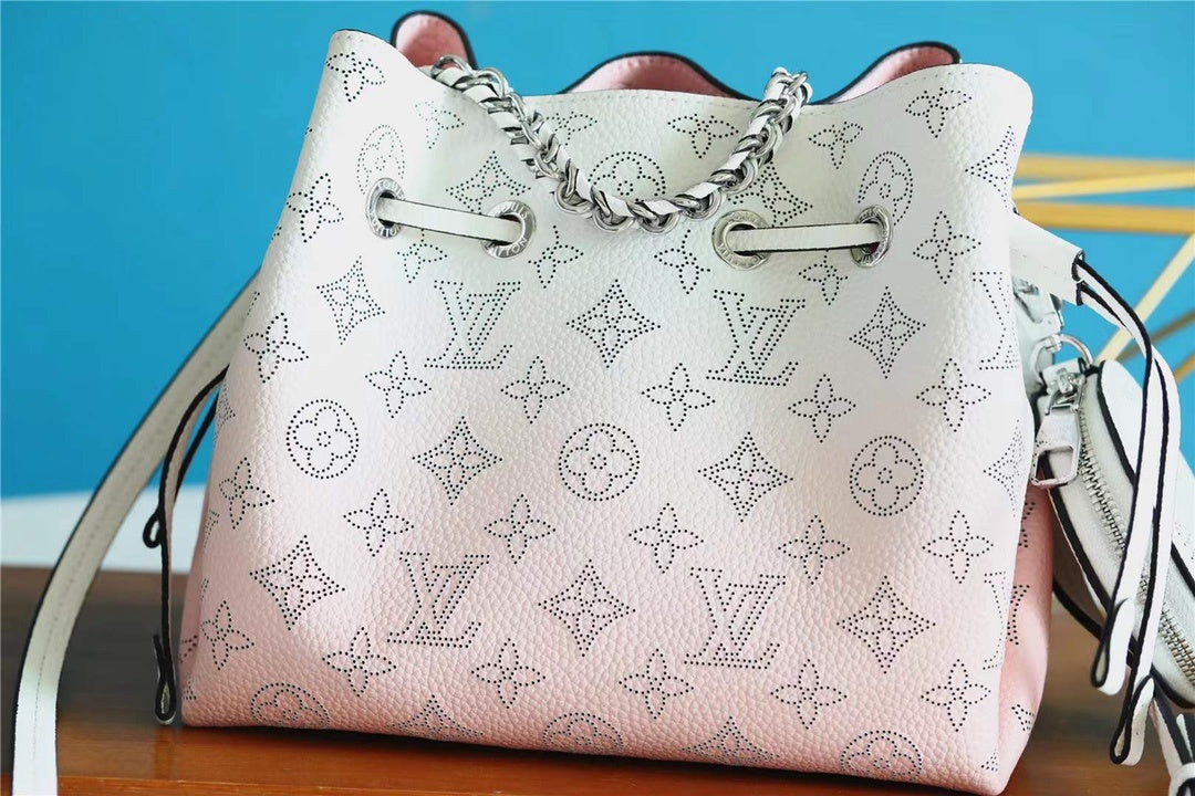 Top Quality Bella Bucket Bag Pink For Women,  Shoulder And Crossbody Bags 7.5in/19cm Top Quality M57855