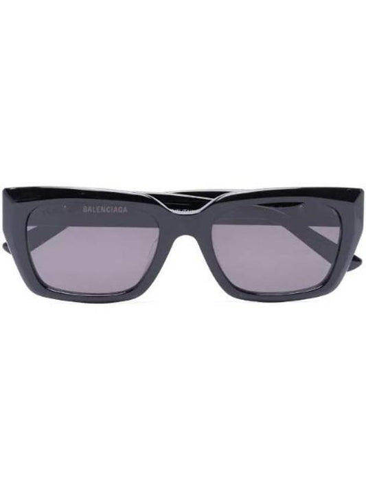 Luxury Balenciaga Trending 2025 Eyewear Logo Square Frame Sunglasses Black