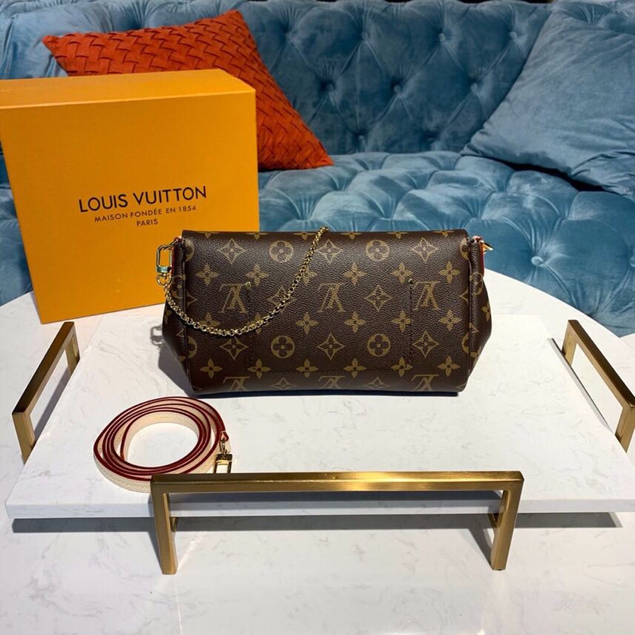 Top Quality Favorite PM Monogram Canvas For Women, Womens Handbags, Shoulder And Crossbody Bags 10.2in/26cm Top Quality M40717