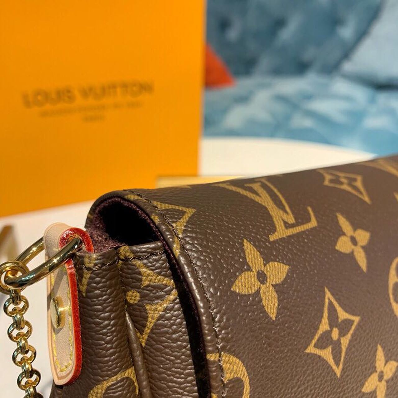 Top Quality Favorite MM Clutch Monogram Canvas For Women, Womens Handbags, Shoulder And Crossbody Bags 10.2in/26cm Top Quality M40718