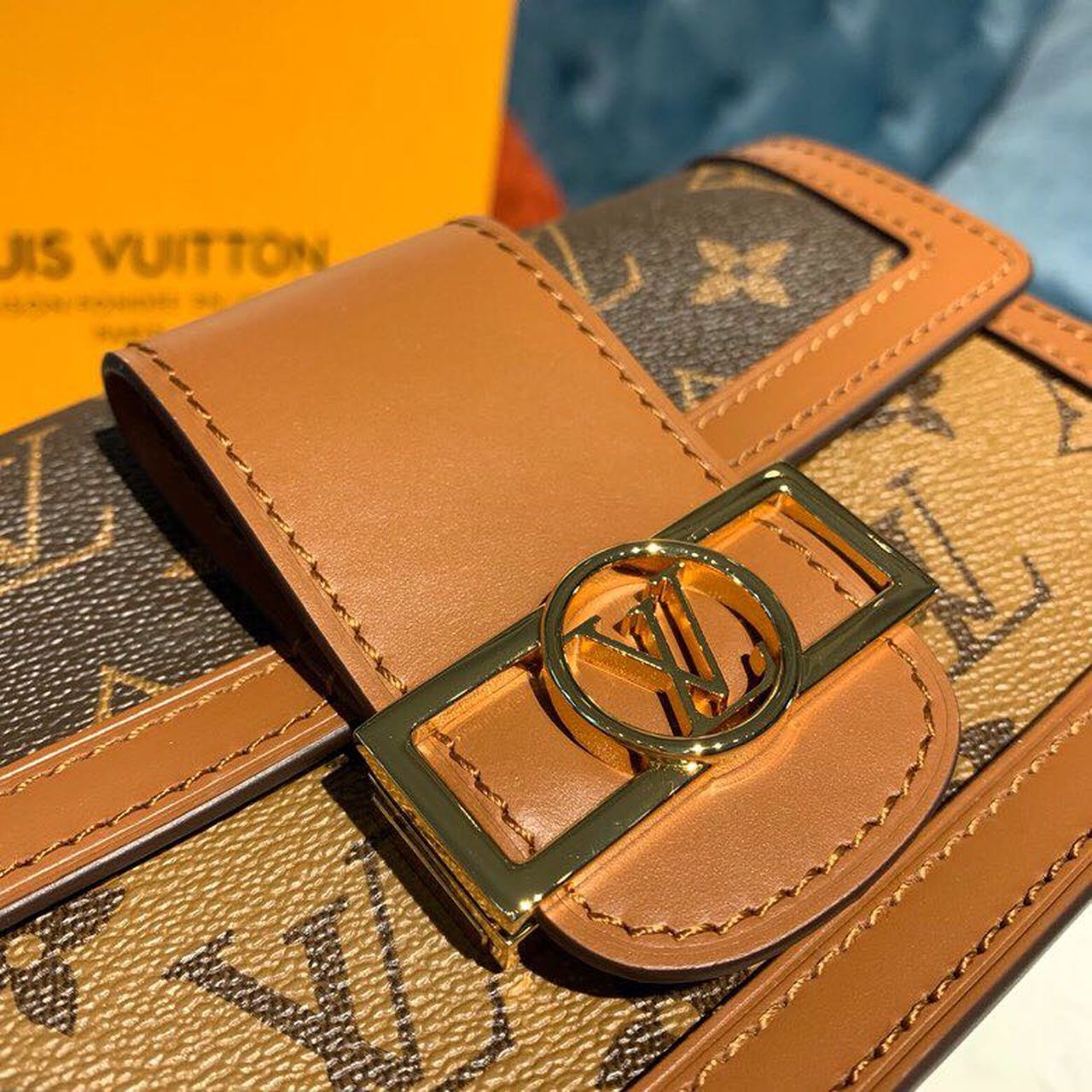 Top Quality Dauphine Bumbag Monogram And Monogram Reverse Canvas For Women, WoBelt Bags 7.5in/19cm Top Quality M44586