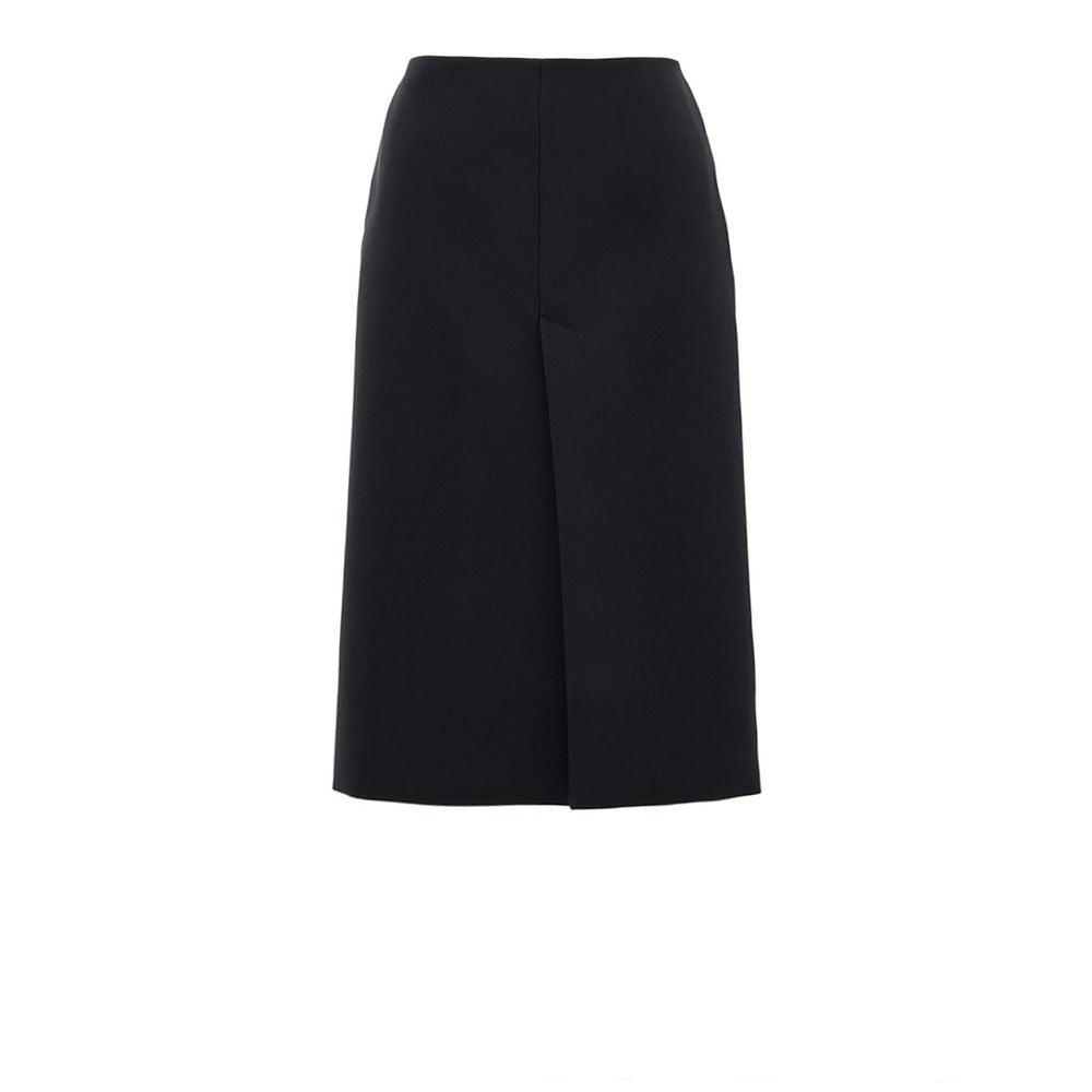 Gucci Black Wool Midi Women's Skirt