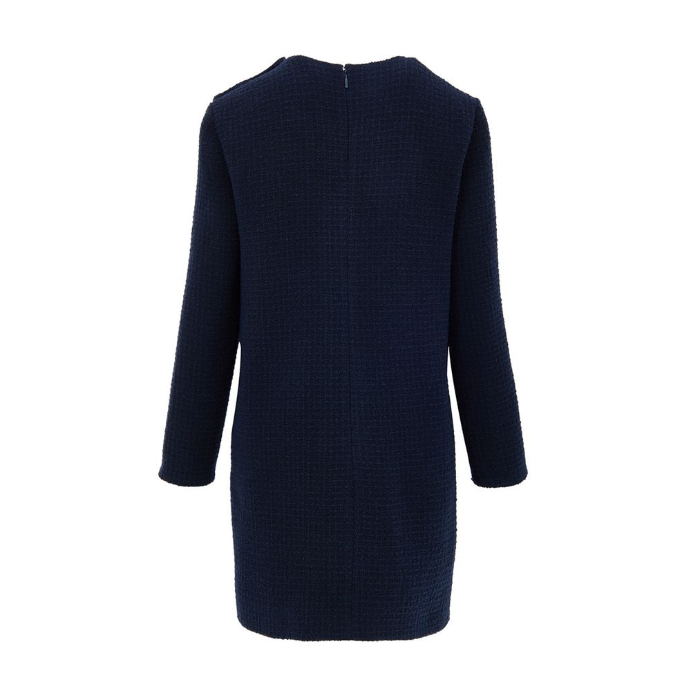 Gucci Navy Blue Wool Short Women's Dress