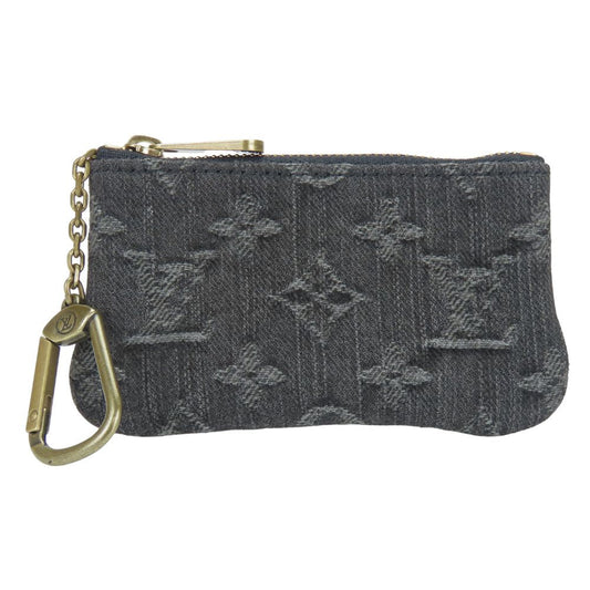 LOUIS VUITTON Coin case M95616 Monogram denim gray Pochette cree mens(Unisex)