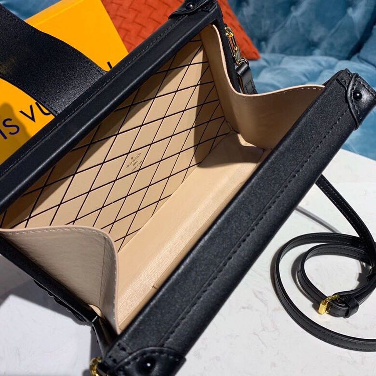 Top Quality Petite Malle Monogram Vernis Black For Women, Womens Handbags, Shoulder And Crossbody Bags 7.9in/19cm Top Quality M54180
