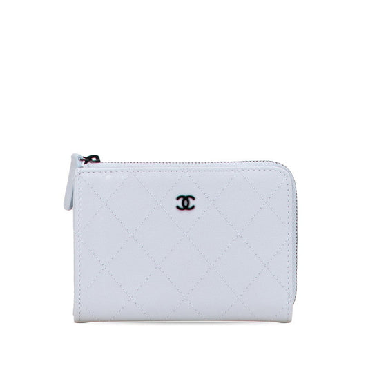 Chanel Matelasse Coco Mark Leather Card Case