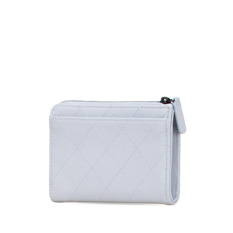 Chanel Matelasse Coco Mark Leather Card Case