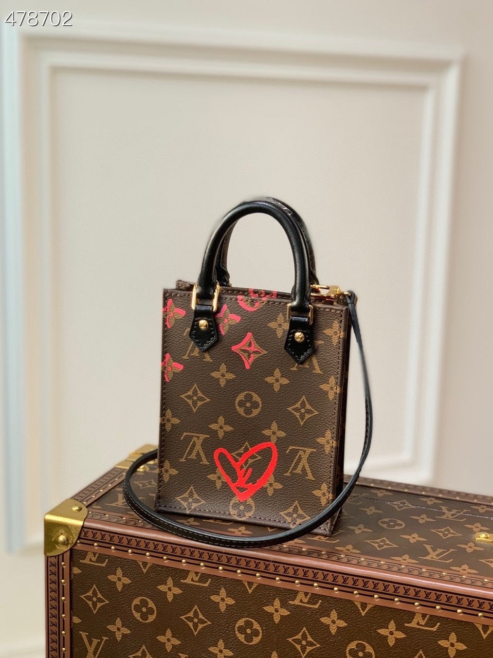 Top Quality Petit Sac Plat Fall In Love Monogram Canvas For Women, WoBags, Shoulder And Crossbody Bags 6.7in/17cm Top Quality M80839