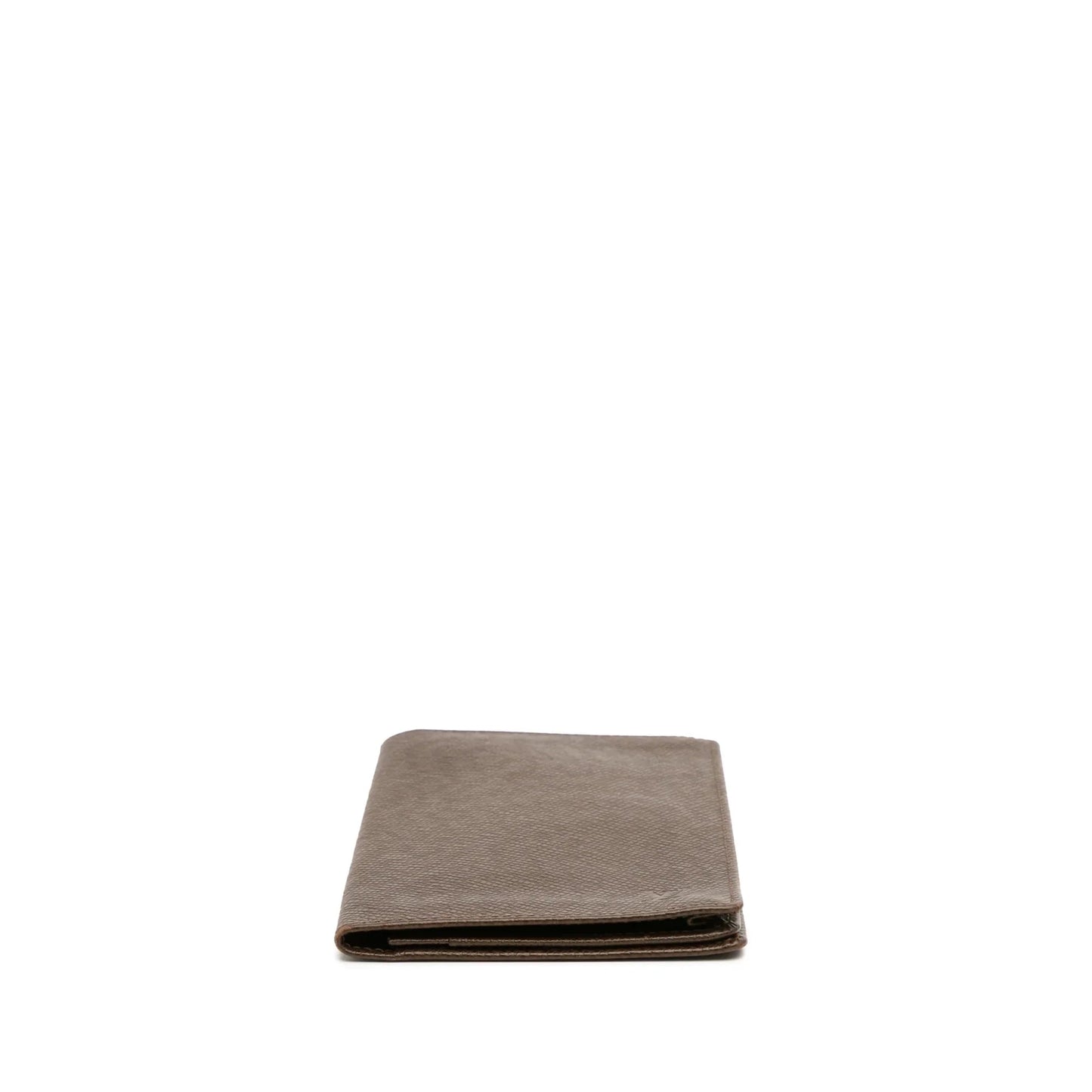 Brown Louis Vuitton Taiga Checkbook Wallet