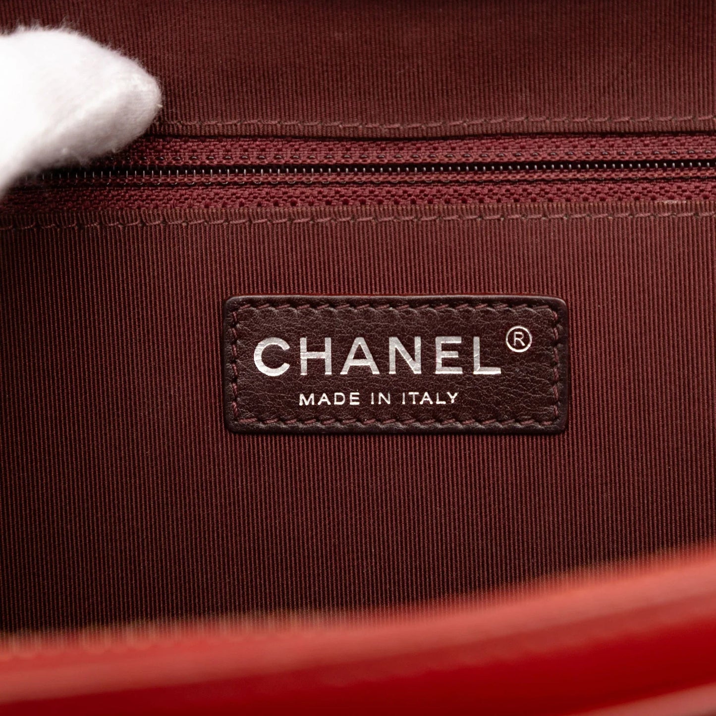 Red Chanel Medium Quilted Lambskin Coco Boy Camera Bag