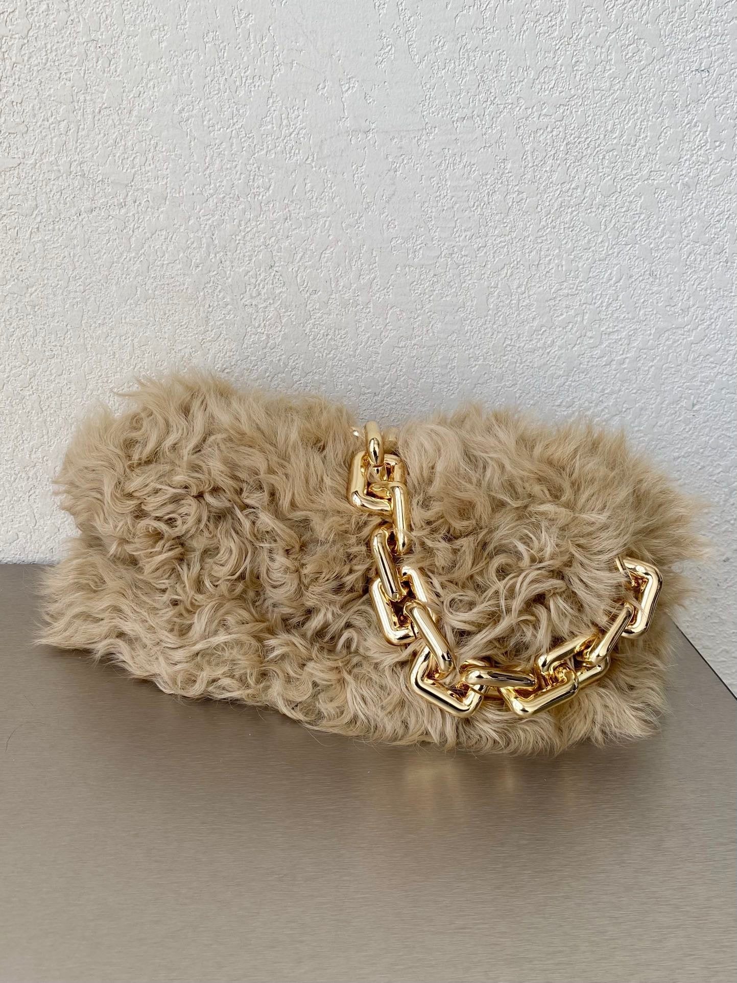 Top Quality Chain Pouch Yellow, For Women, Bags 12.2in/31cm 620230V13L09776