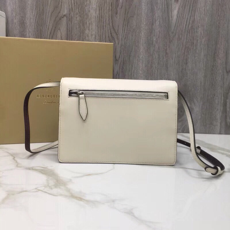 Top Quality Small Macken Colorblock Crossbody Brown/White Bag For Women, Bags 9.5in/24cm