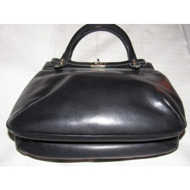 Gucci   Buttery Soft Black Leather Satchel