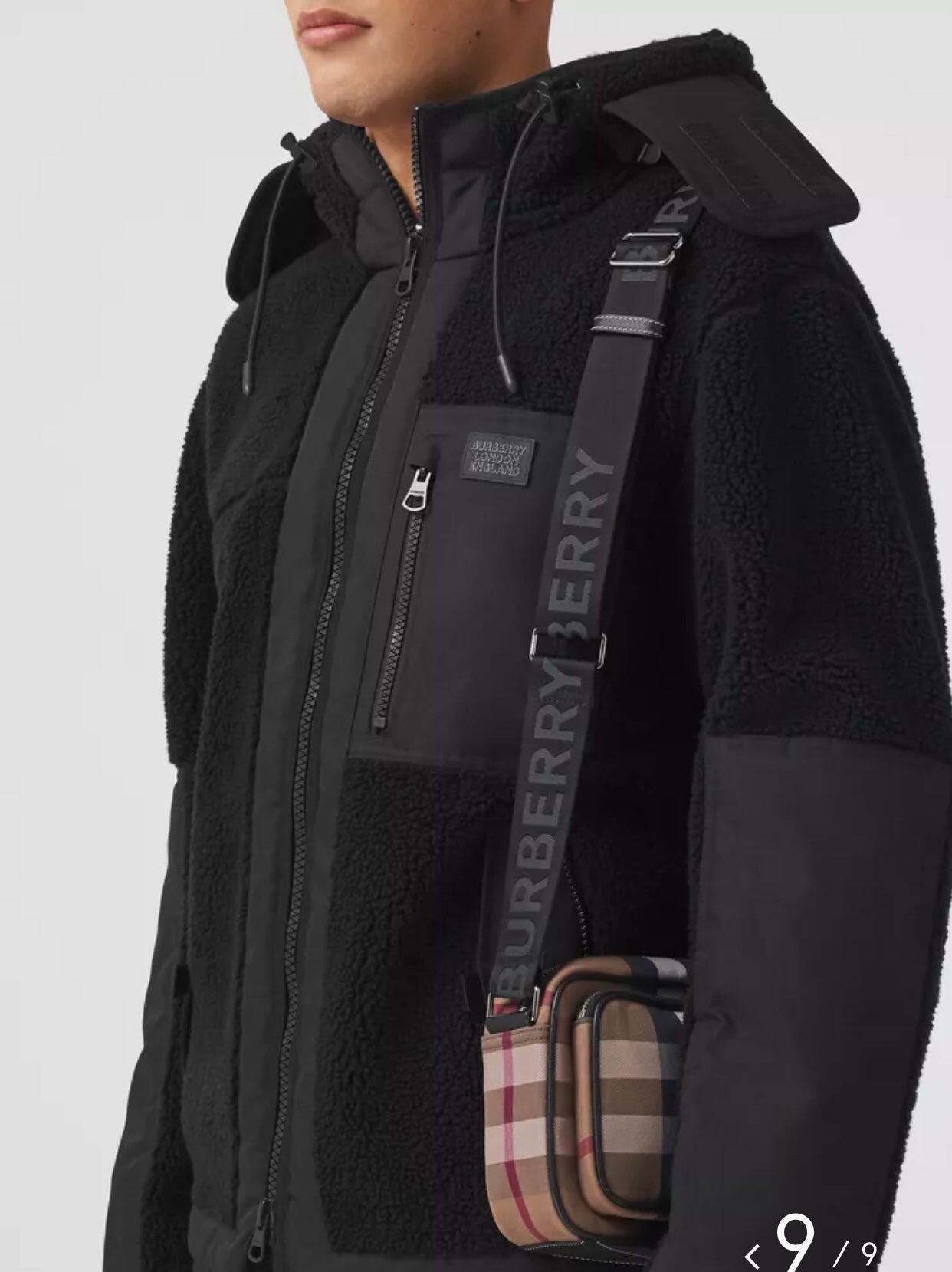 Top Quality Check Crossbody Bag For Men, Bags 8.9in/22.5cm 80491451