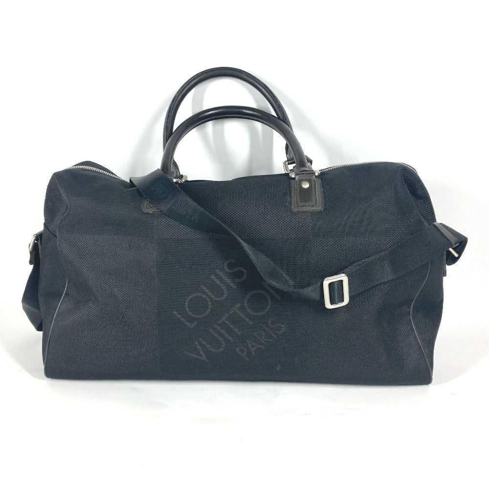 LOUIS VUITTON Boston Duffel bag M93601 Damier Jean Canvas black Damier Jean Albatross unisex(Unisex)