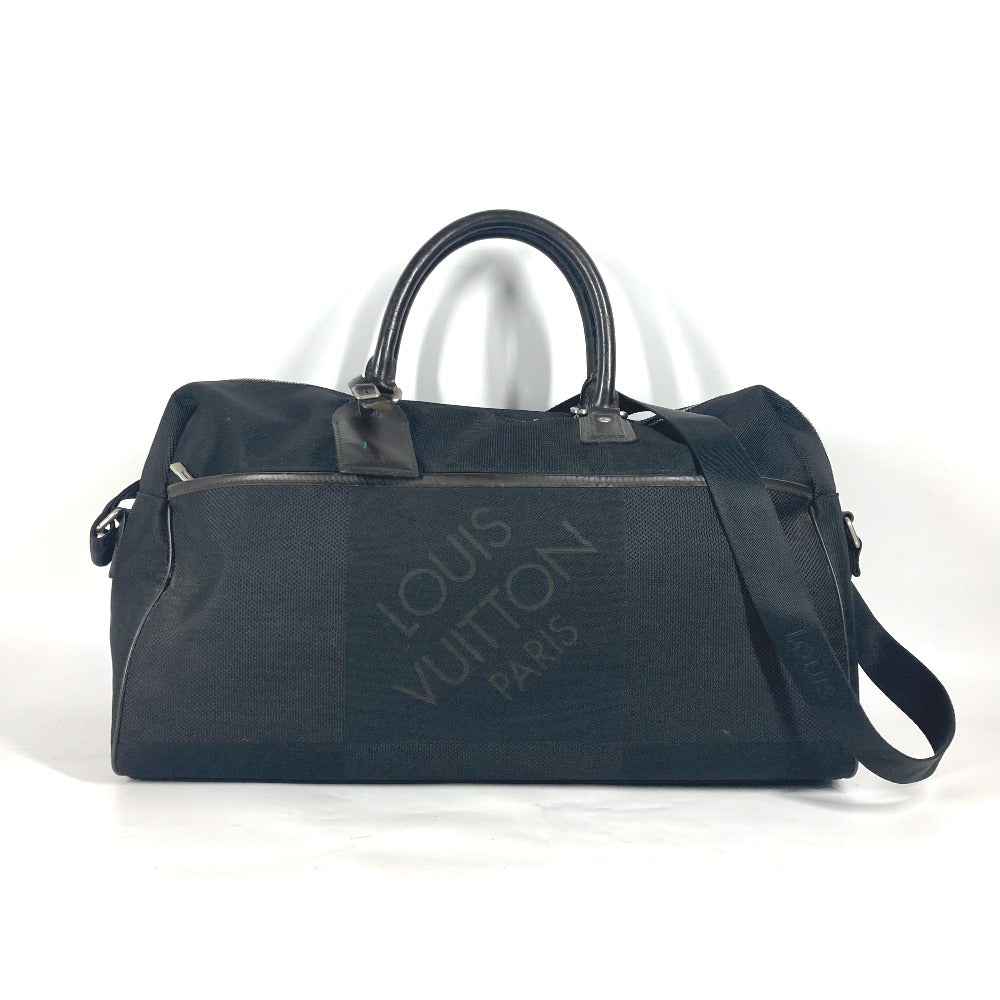 LOUIS VUITTON Boston Duffel bag M93601 Damier Jean Canvas black Damier Jean Albatross unisex(Unisex)