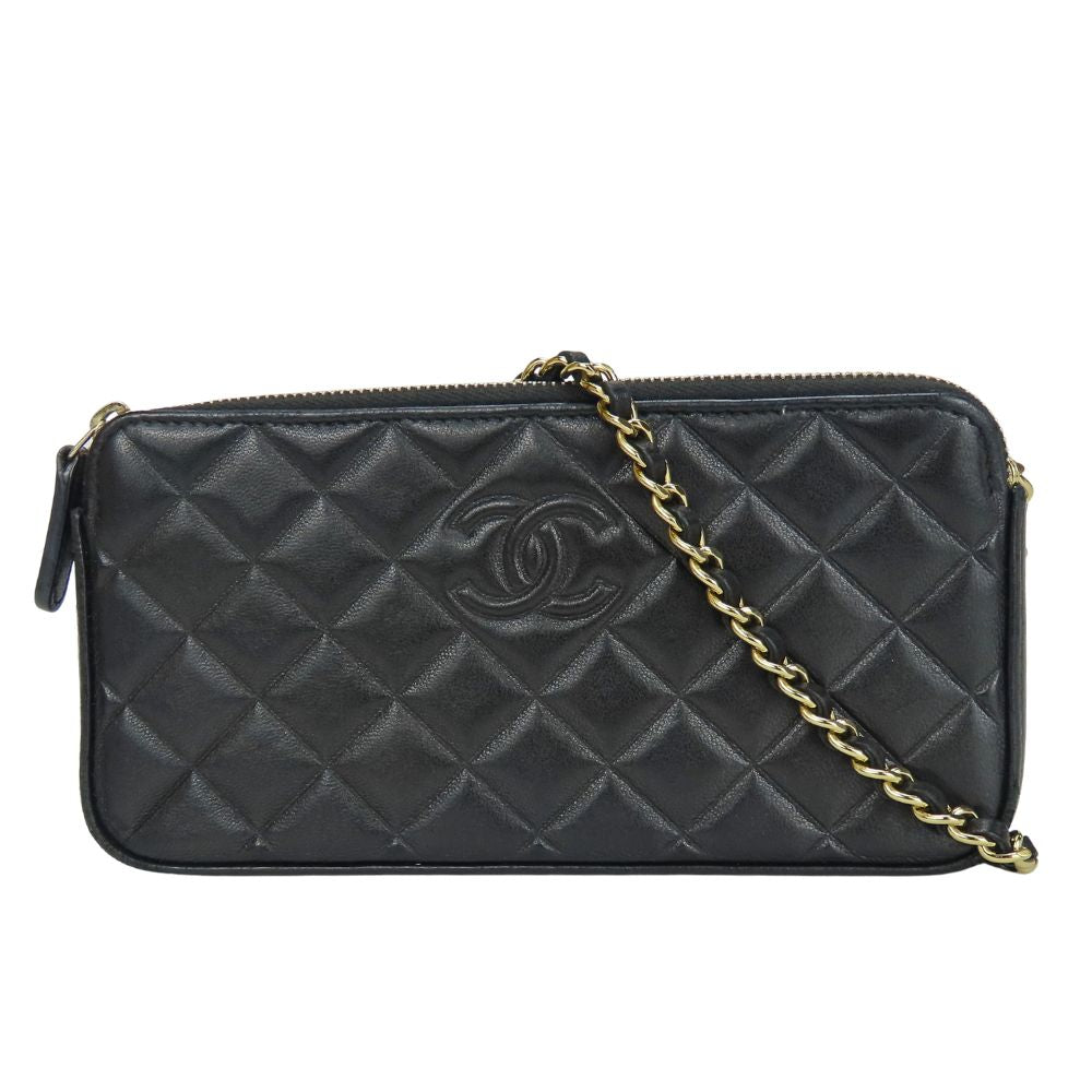 Chanel Chain Wallet Lambskin Shoulder Bag
