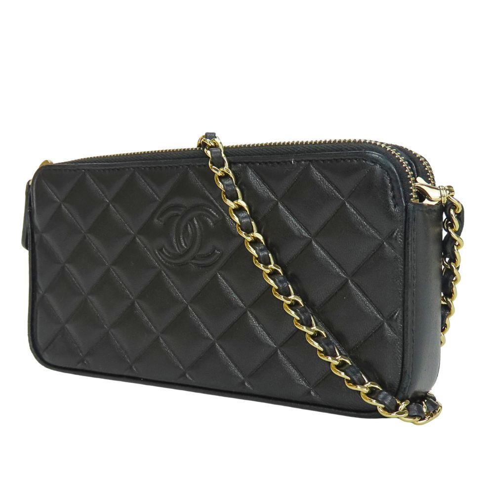 Chanel Chain Wallet Lambskin Shoulder Bag