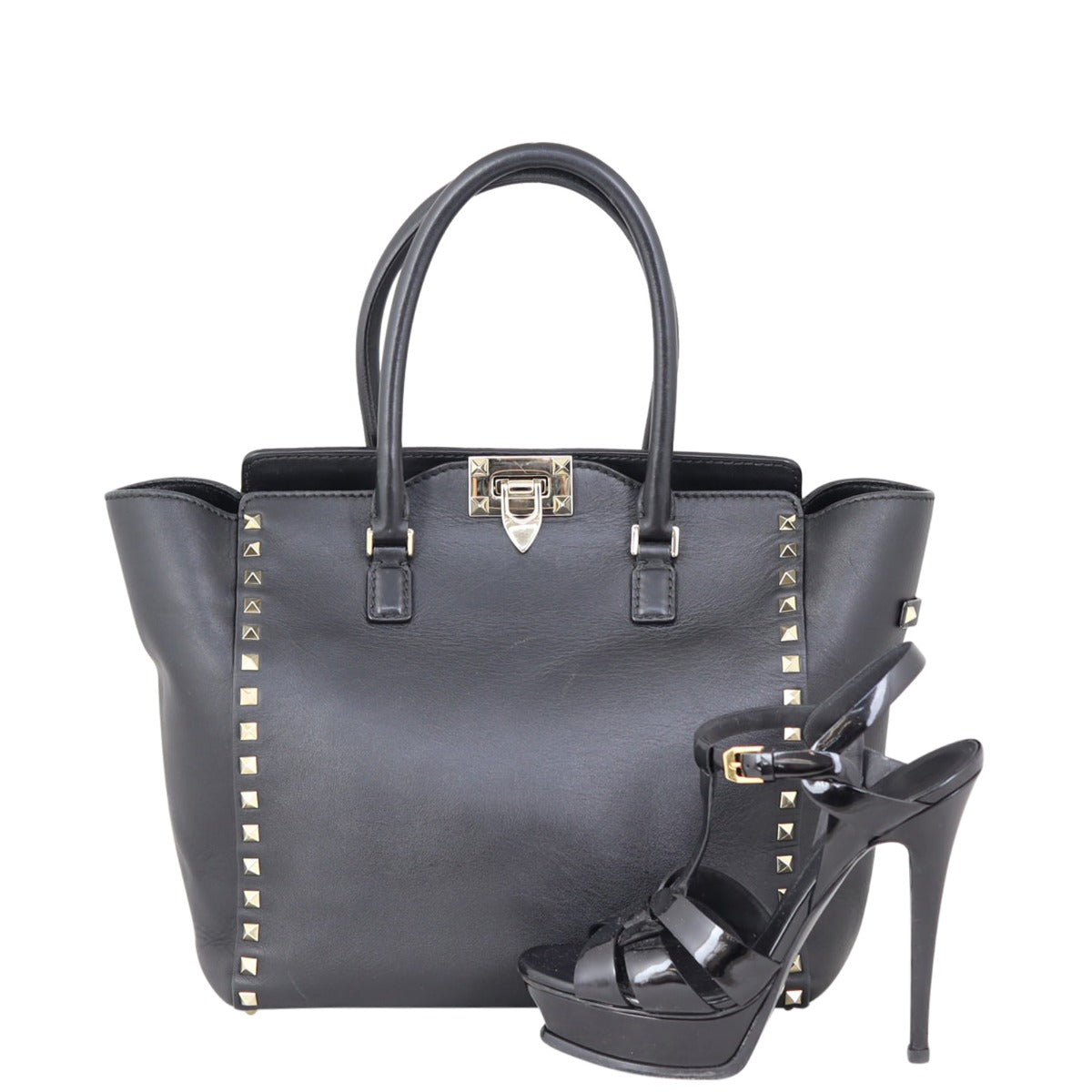 Valentino Rockstud Pagoda Tote