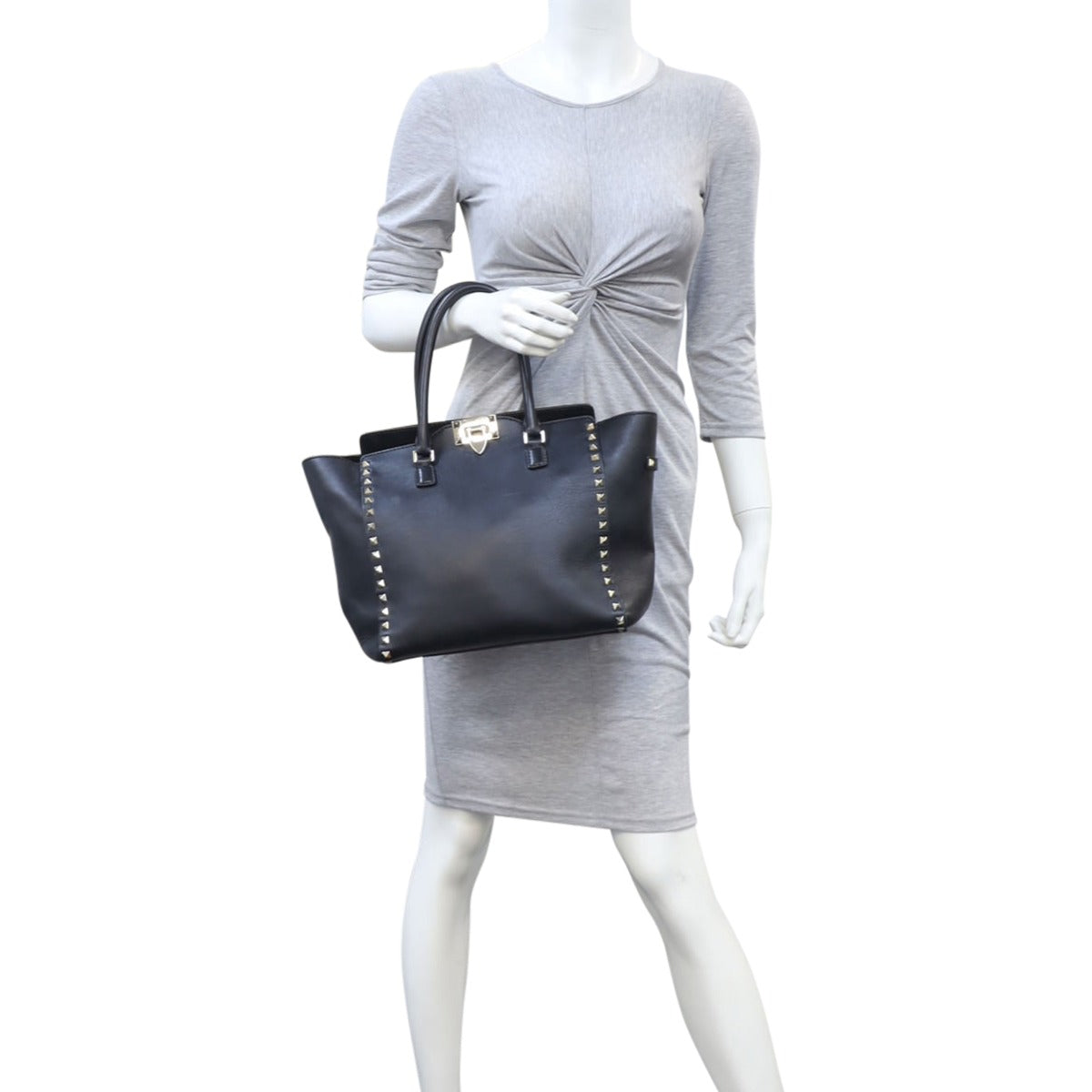 Valentino Rockstud Pagoda Tote