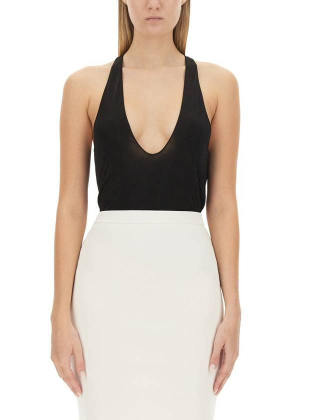 Luxury Saint Laurent Trending 2025 23 fw DEEP Necklace Jersey Top 770861Y7F981000 B0710943123