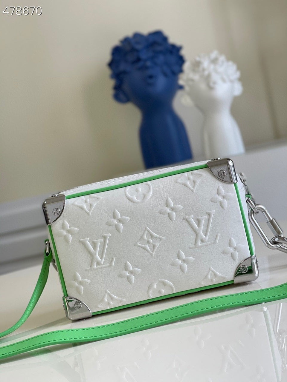 Top Quality Mini Soft Trunk White For Women, WoBags, Shoulder And Crossbody Bags 7.1in/18cm Top Quality